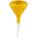 FAST FILL SPOUT FUNNEL, POLYETHYLENE, 128 FL OZ CAPACITY, 5¼ IN OVERALL DIAMETER, 14 IN SPOUT L