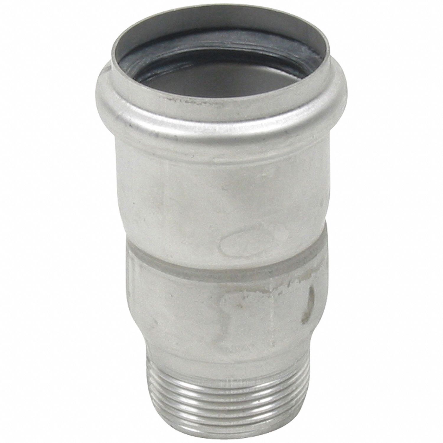 Stainless Steel, 1 1/2 in x 1 1/2 in Fitting Pipe Size, Adapter 14P010MA11/2x2316 Grainger