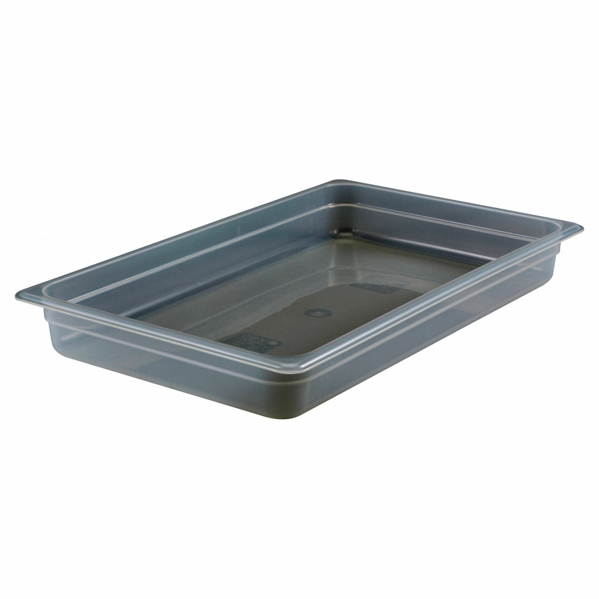 Food Pan: Full Size, Rectangular, 13.7 qt Capacity, NSF Certified, 20 7/8 in Overall Lg
