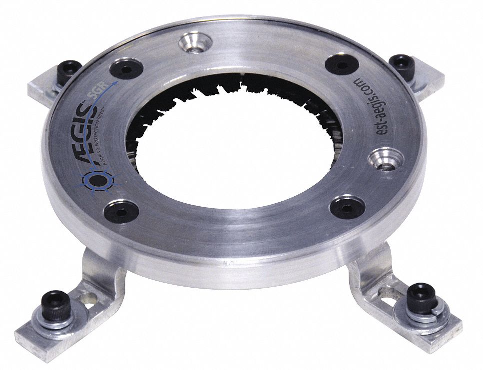 Bearing Protection Ring: Fits 2 1/8 in Shaft Dia., 324T/326T/404TS/405TS, Aluminum