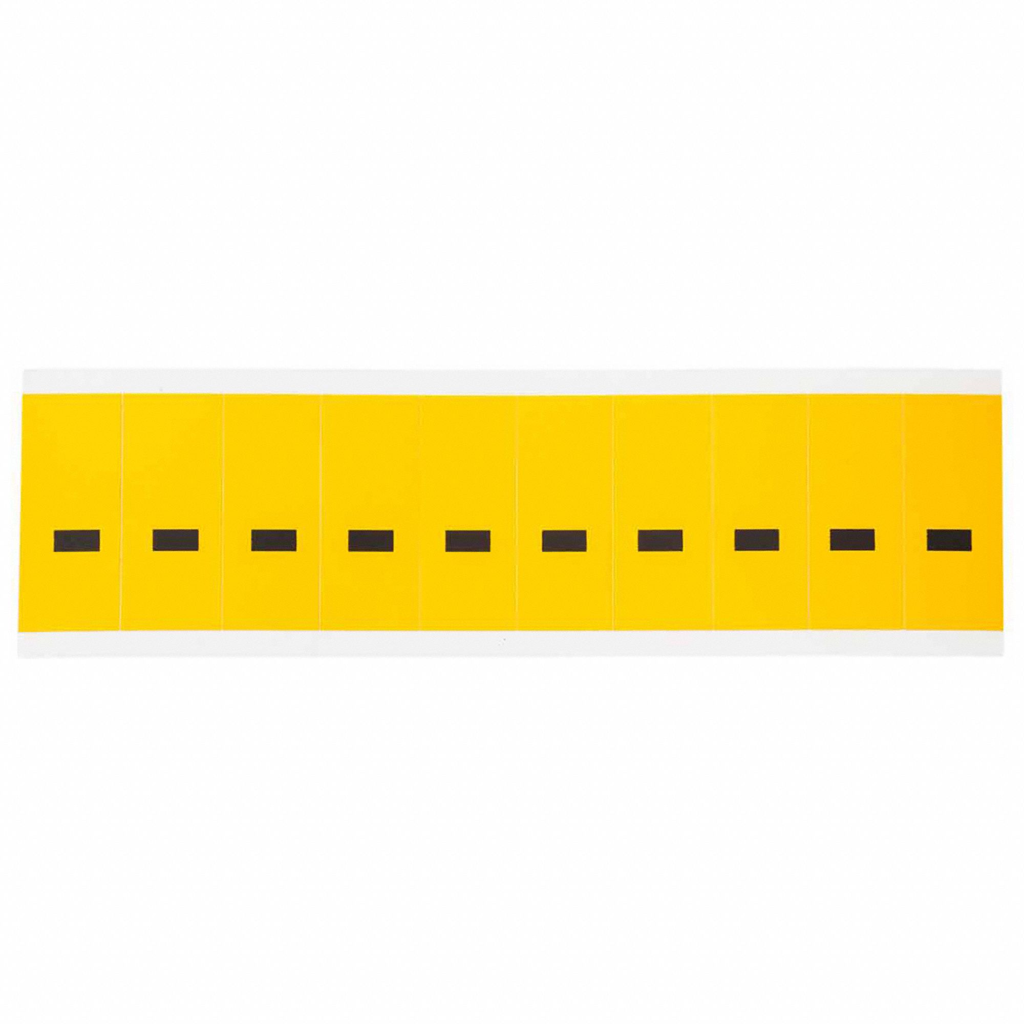 Punctuation Label: 1 15/16 in Character Ht, Indoor/Outdoor, Non-Reflective, Gothic, Black, 10 PK