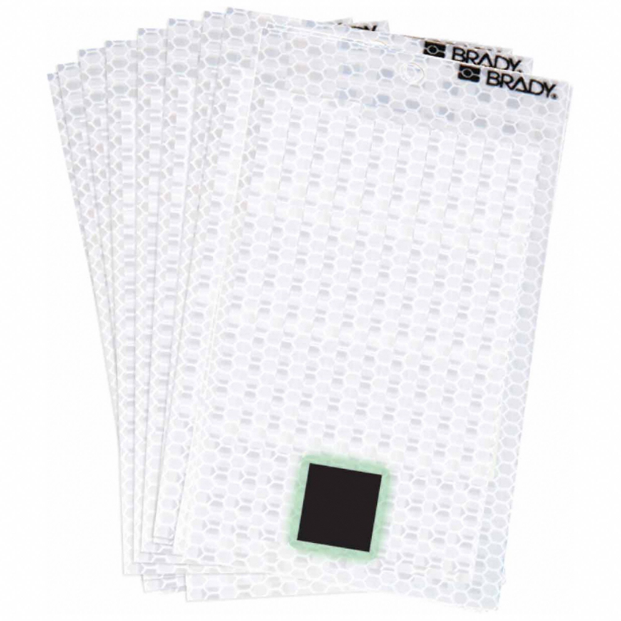 Punctuation Label: 2 in Character Ht, Indoor/Outdoor, Gothic, Black, Period (.), Die Cut, 10 PK