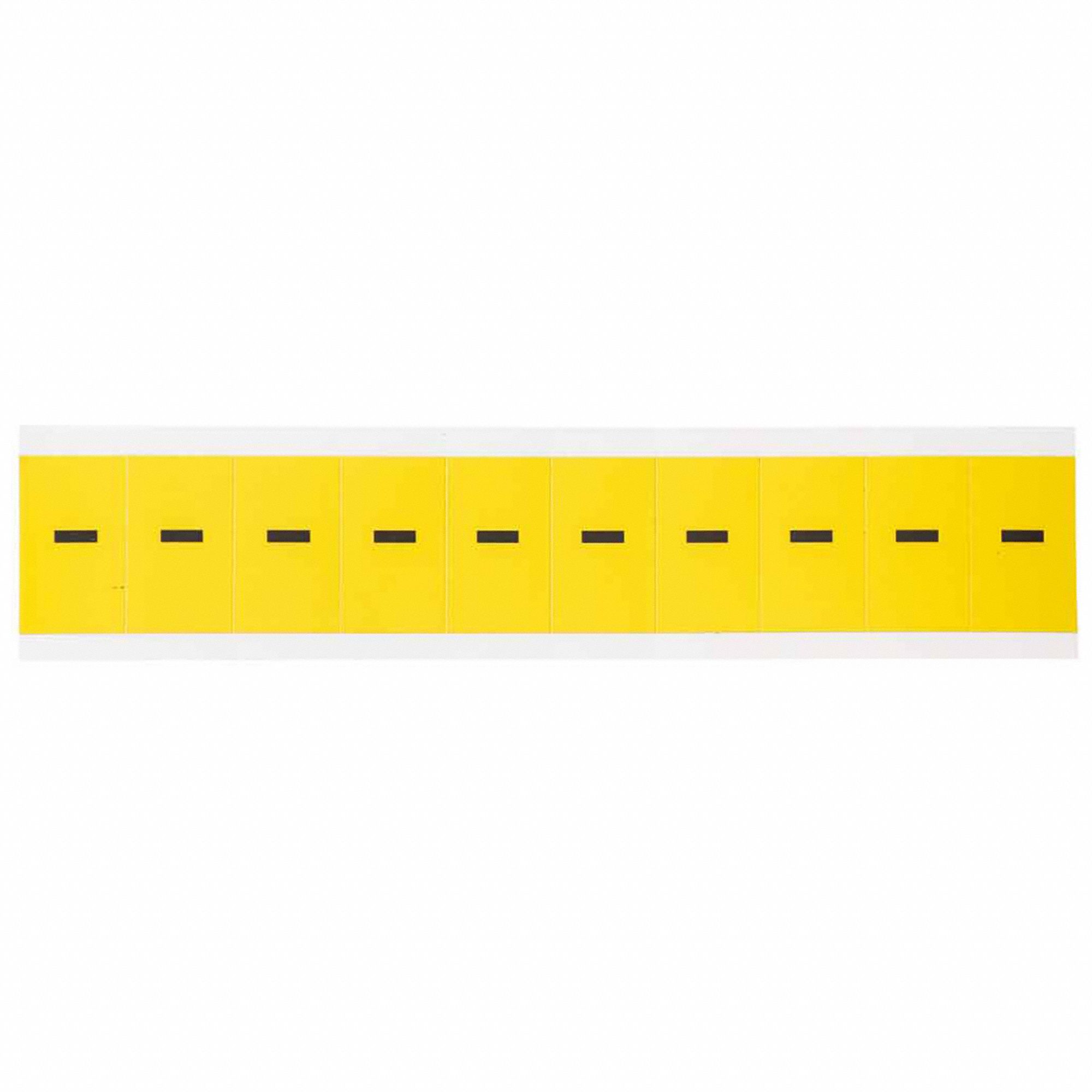 Punctuation Label: 1 in Character Ht, Indoor Only, Non-Reflective, Gothic, Black, Dash (-), 10 PK
