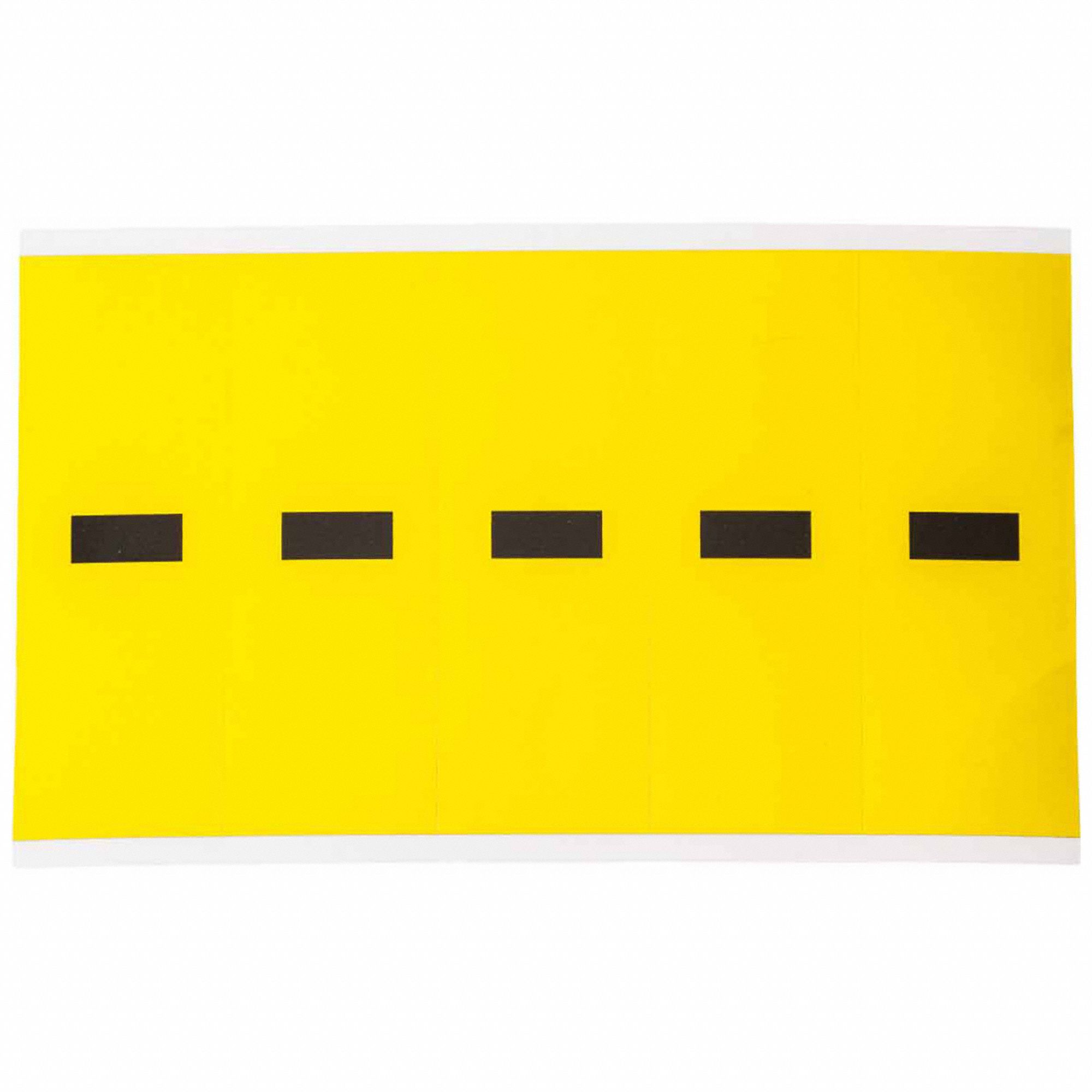 Punctuation Label: 4 in Character Ht, Indoor Only, Non-Reflective, Gothic, Black, Dash (-), Die Cut