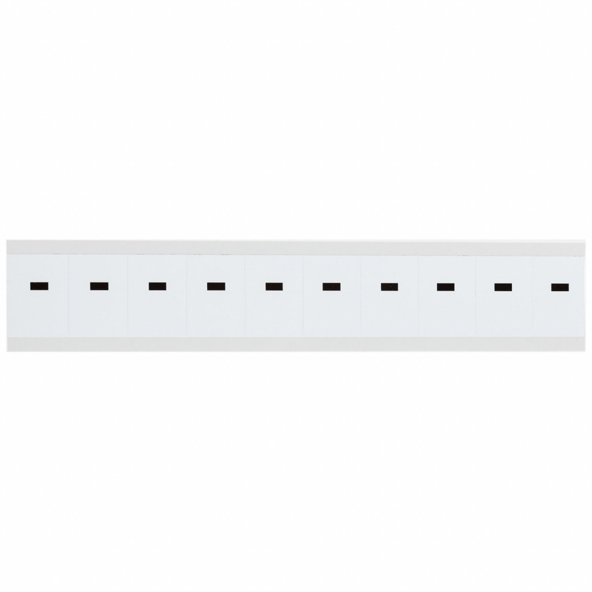Punctuation Label: 1 in Character Ht, Indoor/Outdoor, Non-Reflective, Gothic, Black, Dash (-), 10 PK