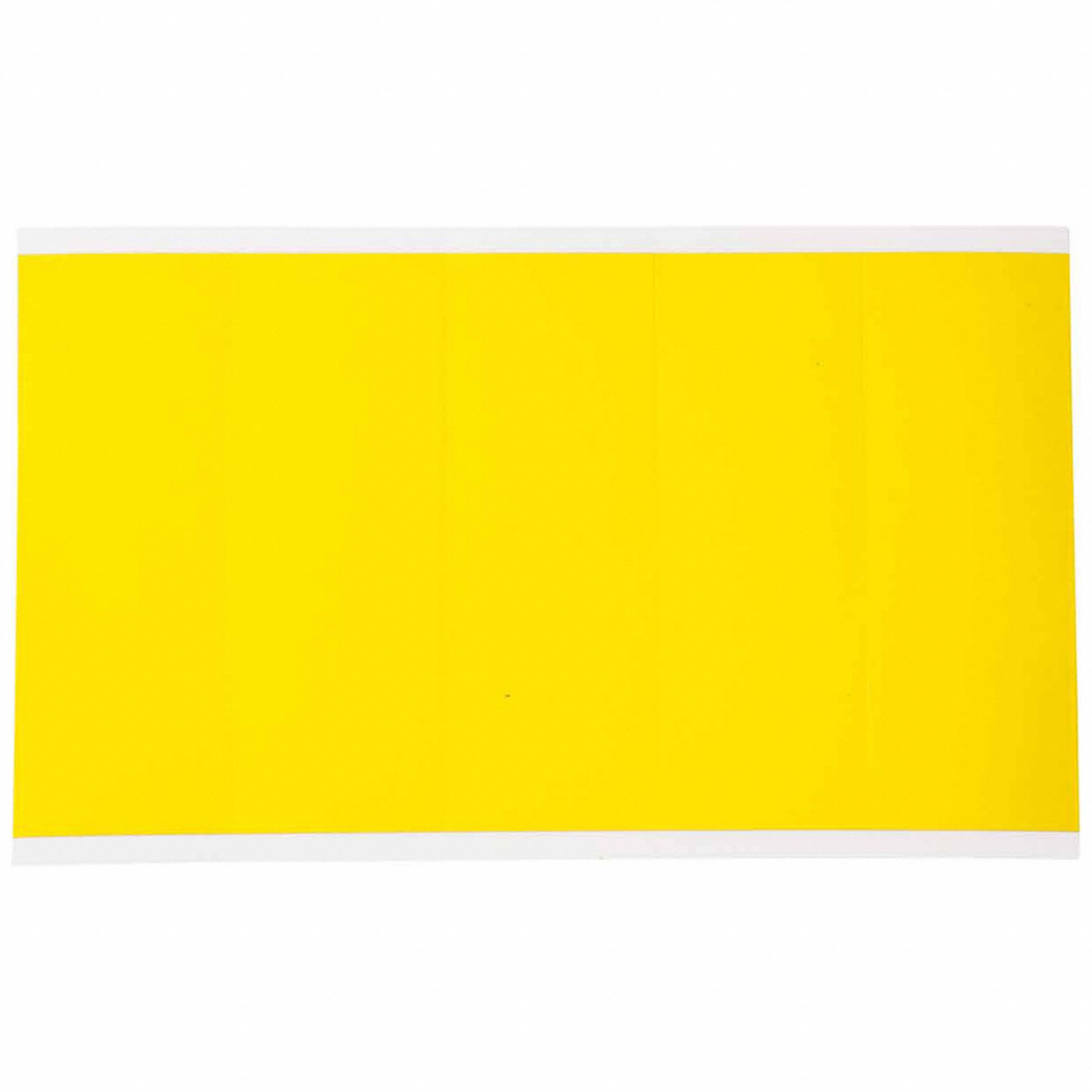 Blank Label: 4 in Character Ht, Indoor Only, Non-Reflective, Gothic, Blank, Die Cut, Uppercase