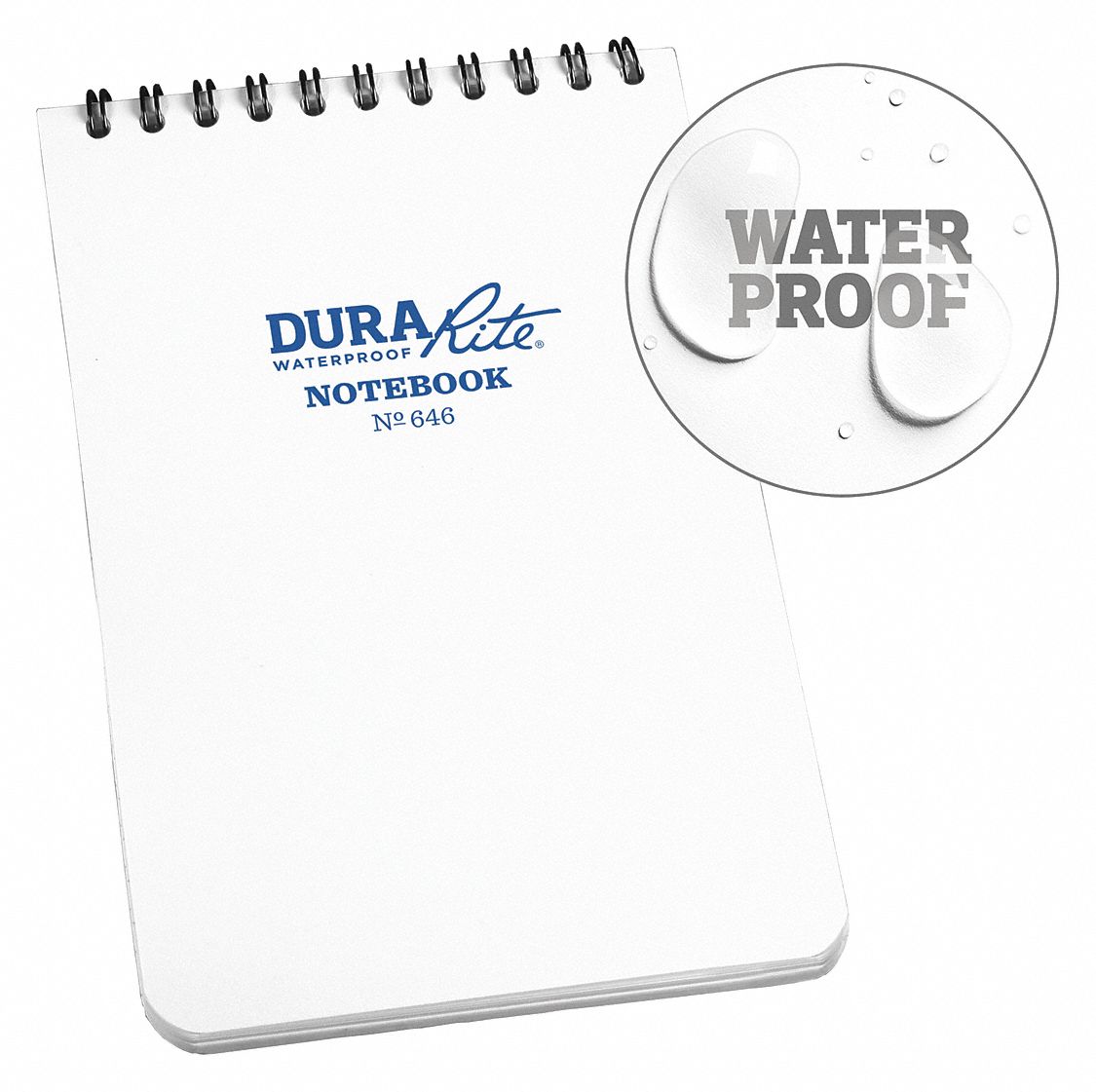 DURARITE NOTEBOOK  POCKET WHITE 4X6