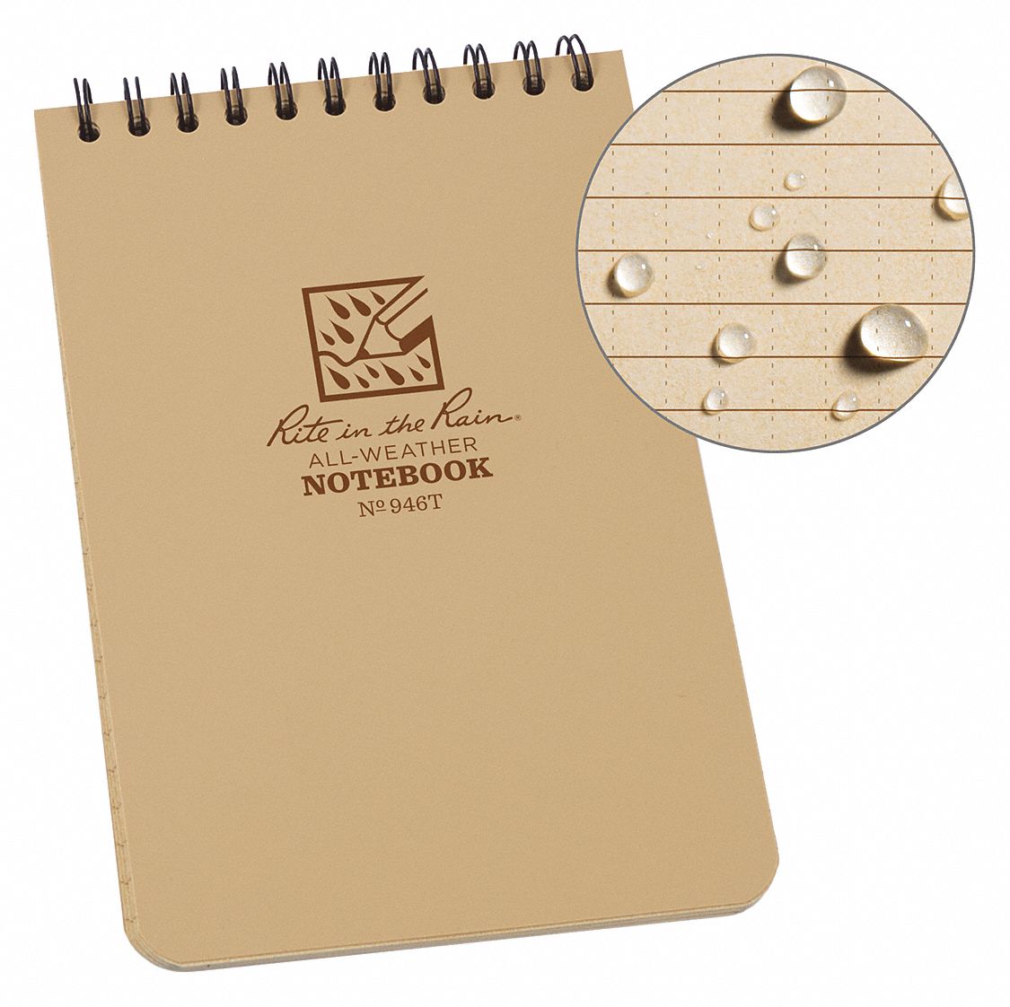 NOTEBOOK  POCKET TAN 4X6