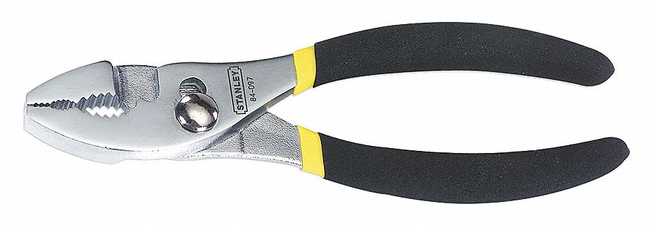 SLIP JOINT PLIERS, RUST-RESISTANT FINISH, 8 IN L