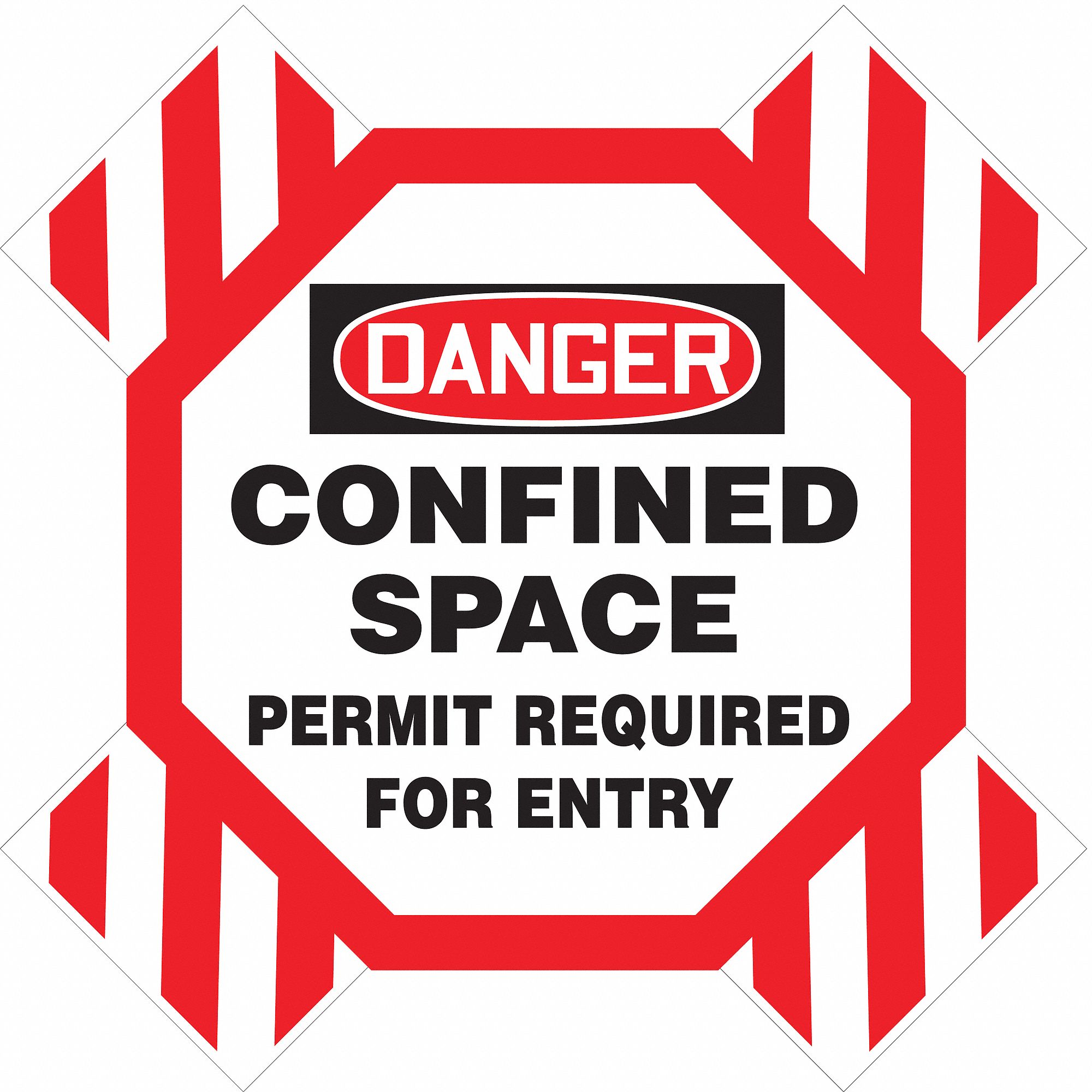 BARRIER SIGN RED/BLACK/WHITE