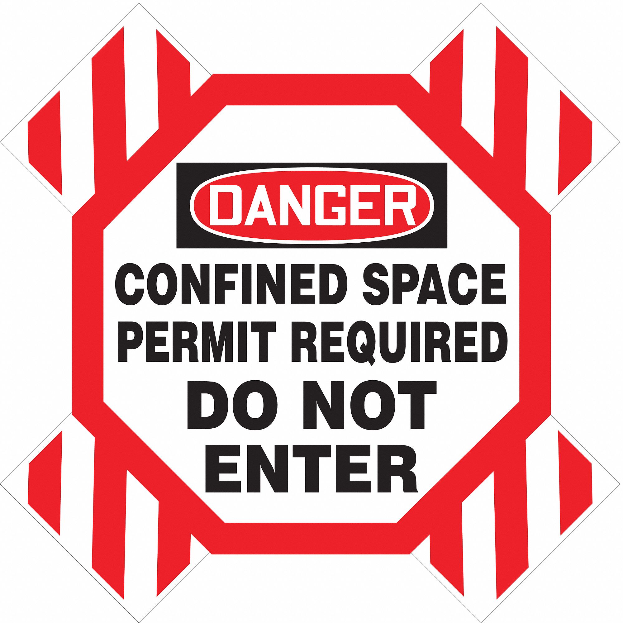 BARRIER SIGN RED/BLACK/WHITE