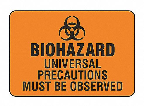 SAFETY SIGN BIOHAZARD UNIVERS VIN