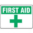 SAFETY SIGN FIRST AID PLASTIC