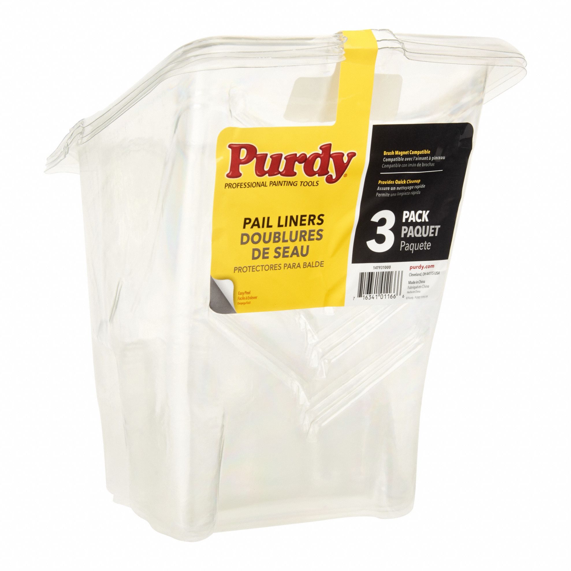 Paint Tray: 1 qt Capacity, 3 PK
