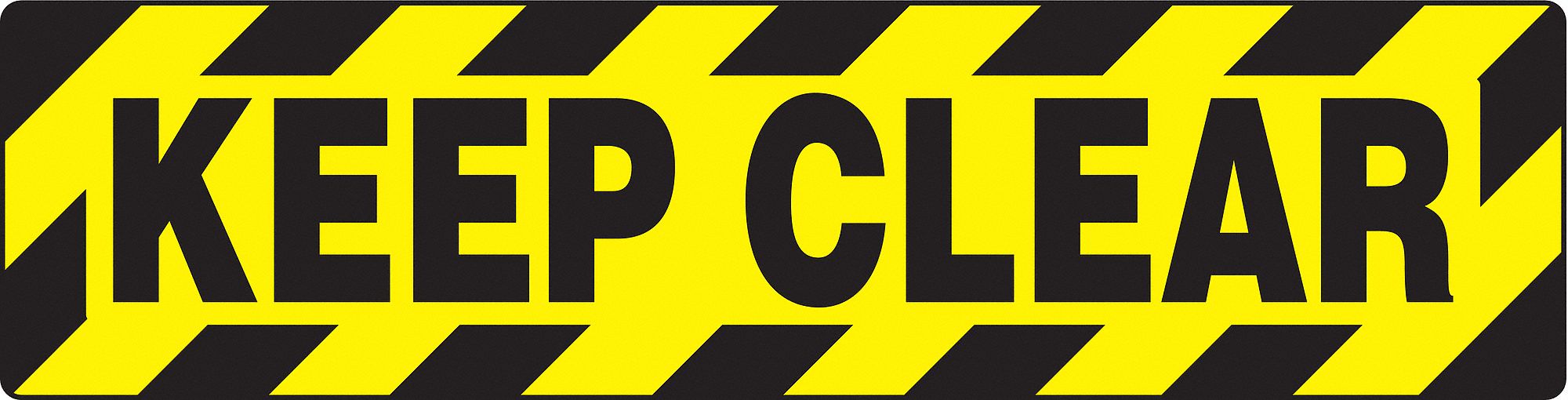 FLR SIGN LEGEND KEEP CLEAR 6 X 24