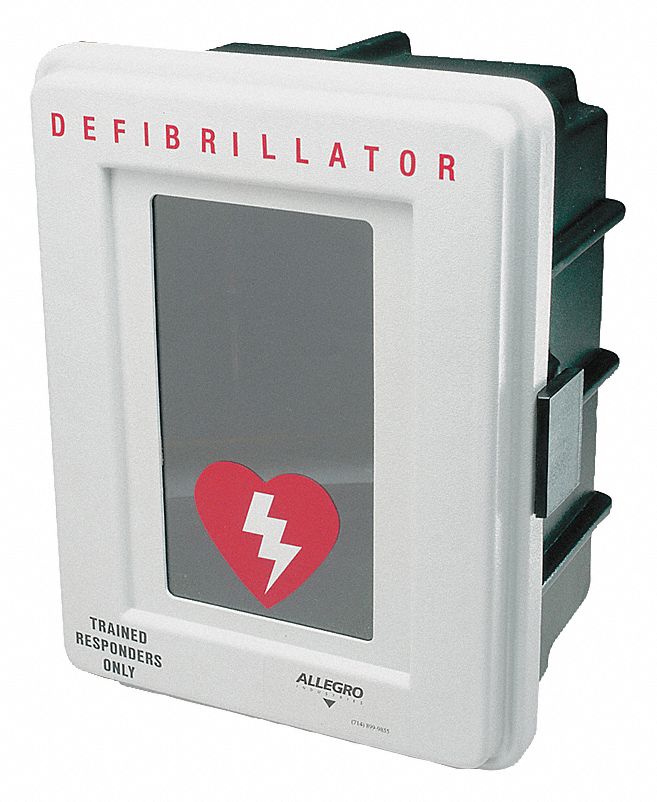 PLASTIC DEFIB WALL CASE W/ALARM