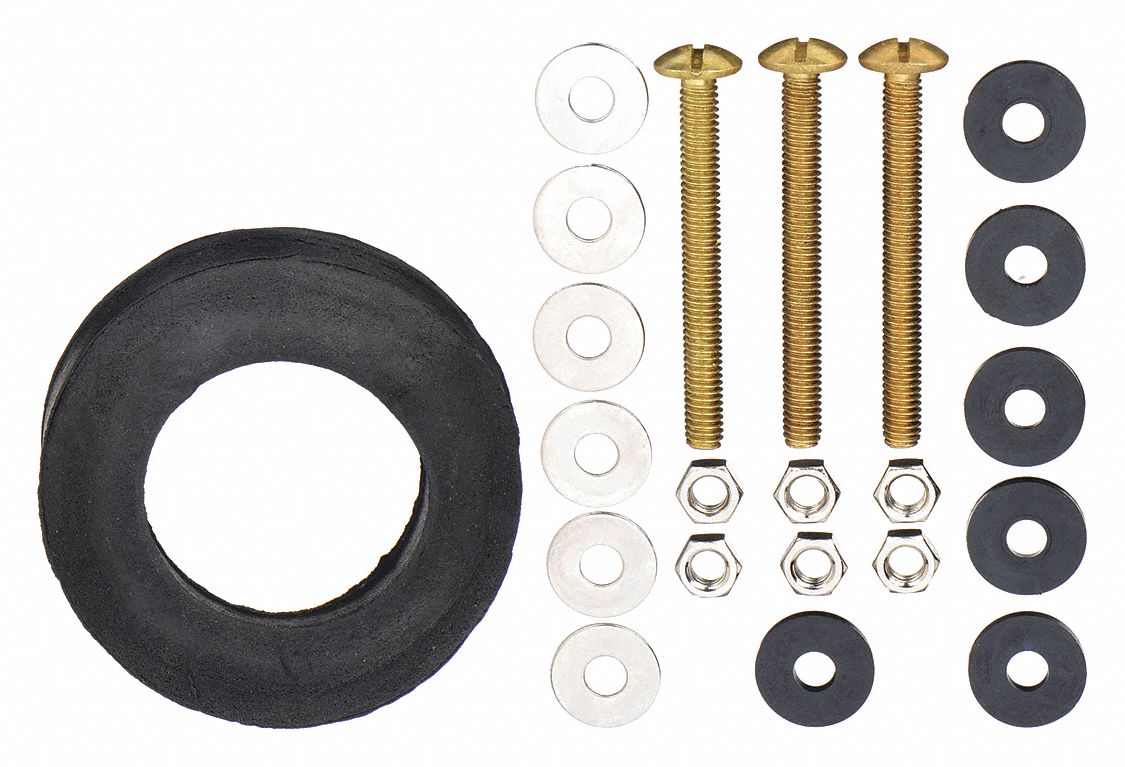 Tank to Bowl Kit: Mansfield, Brass/Rubber