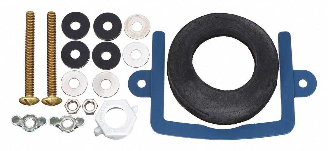 Tank to Bowl Kit Brass, Rubber