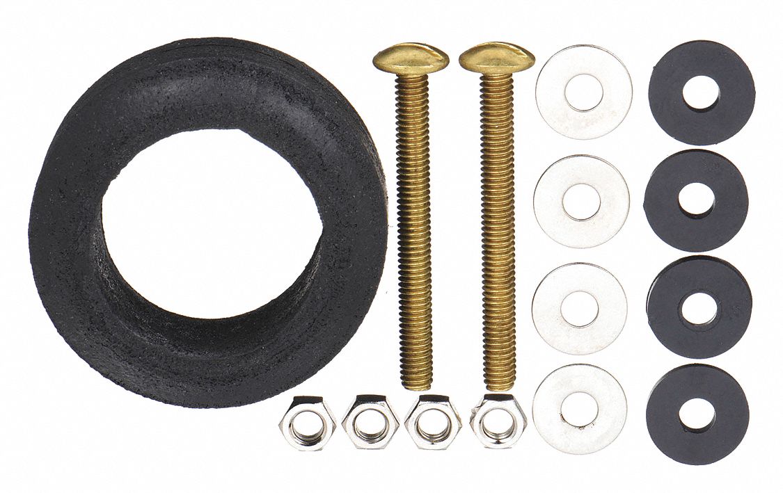 Tank to Bowl Kit: Gerber, Brass/Rubber