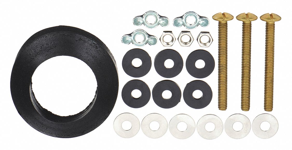 Tank to Bowl Kit: Mansfield, Brass/Rubber