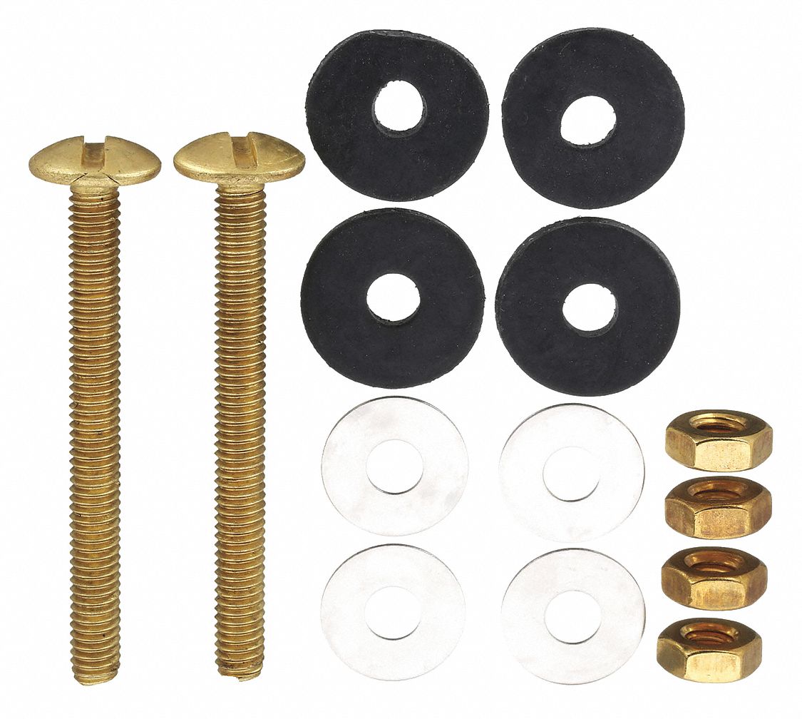 Tank to Bowl Kit: Universal, Brass