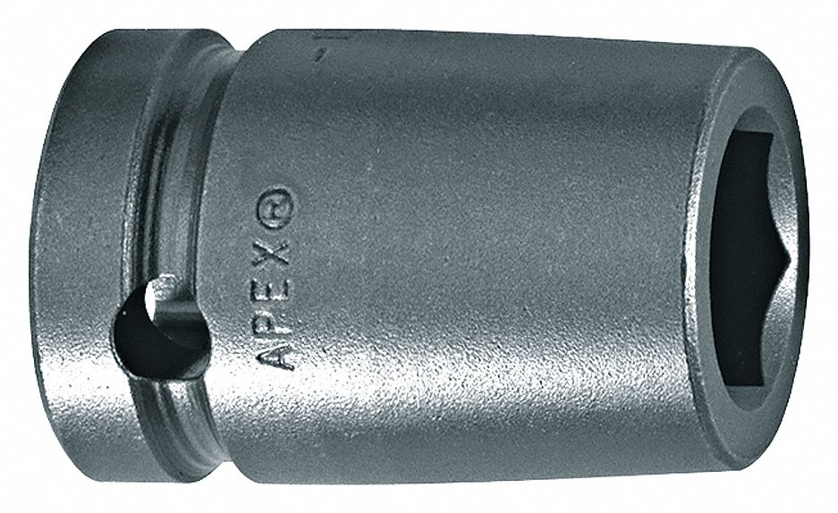 IMPACT SOCKET, 1/2IN DR 1-1/8IN 6PT