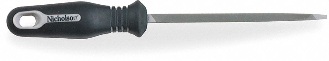 MACHINISTS FILE, RECTANGULAR, BASTARD CUT, 8 IN L WITHOUT TANG, &frac34; IN W, 17/64 IN THICK, NATURAL