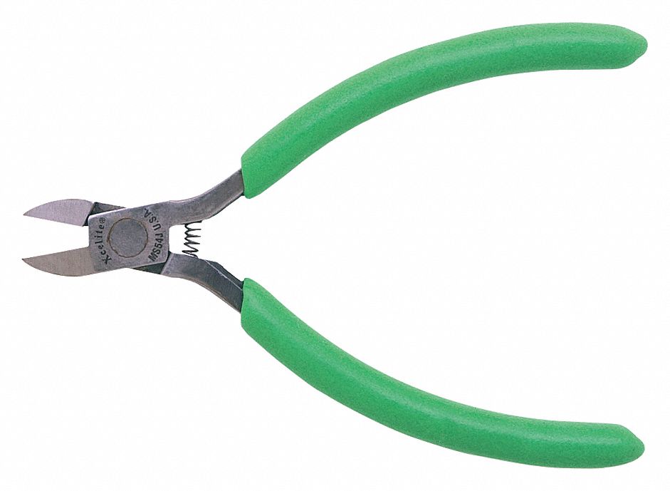 PRO SERIES SERIES OVAL HEAD CUTTER, GREEN HANDLE, STANDARD CUSHION GRIP, 4 IN L
