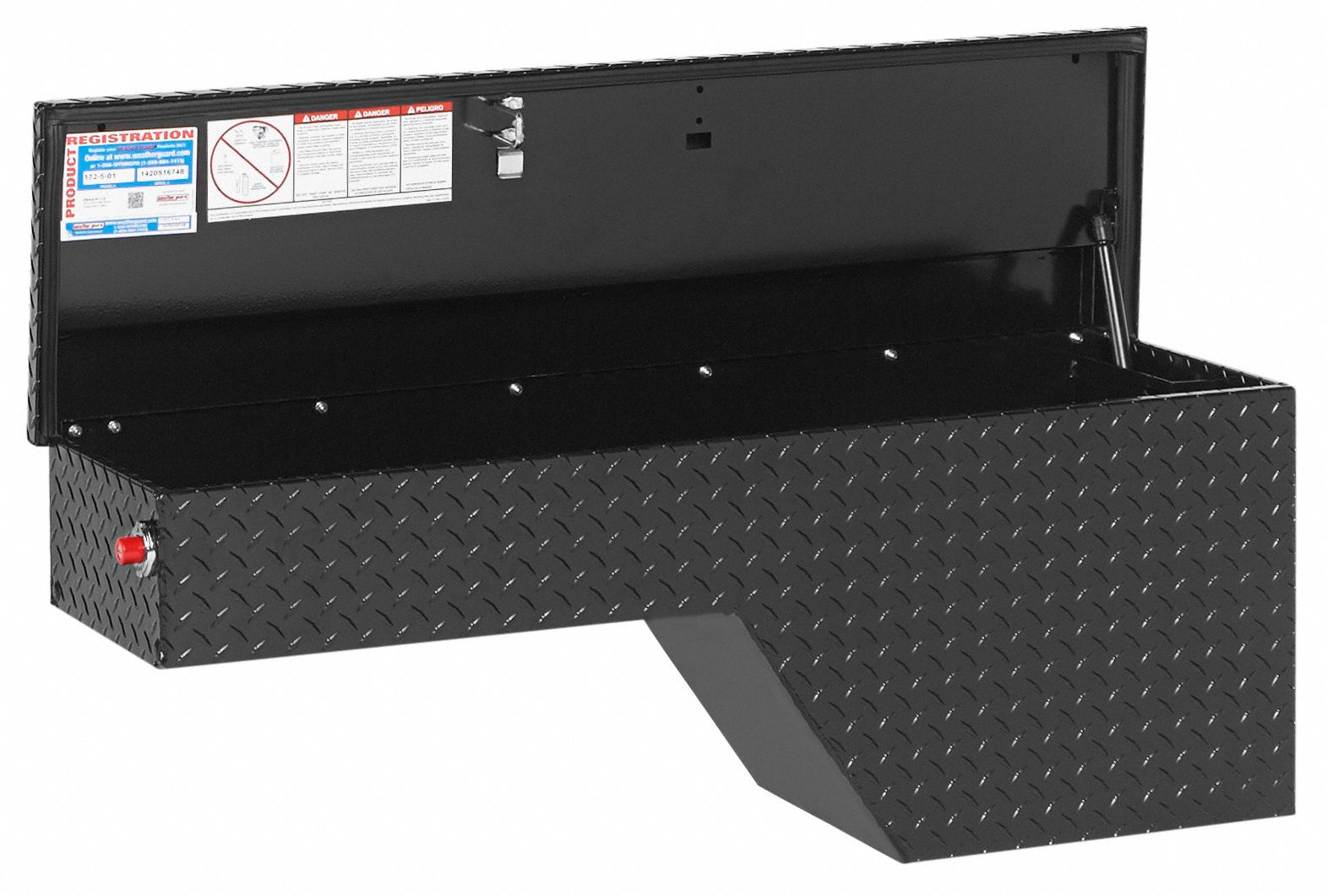 WEATHER GUARD Wheel Well Truck Box, Driver Side, Diamond Tread Aluminum