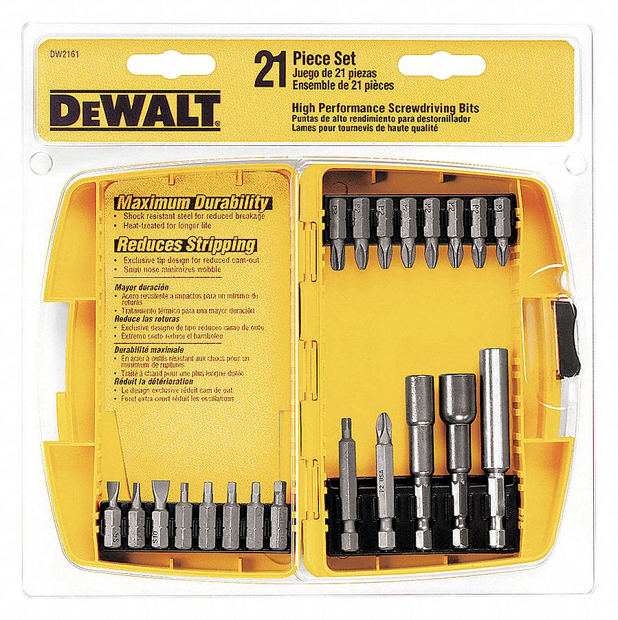 DEWALT ENS EMBOUT TOURNEVIS 21PCE - Ensembles d'embouts de