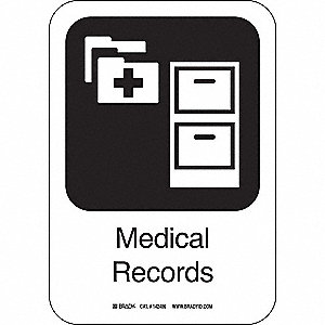 MEDICAL RECORDS 10INHX7INW PL W/TXT