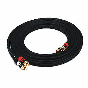 A/V CABLE,2 RCA M/M, 12FT