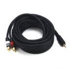 A/V CABLE, 3.5MM(M)/2 RCA(M),15FT