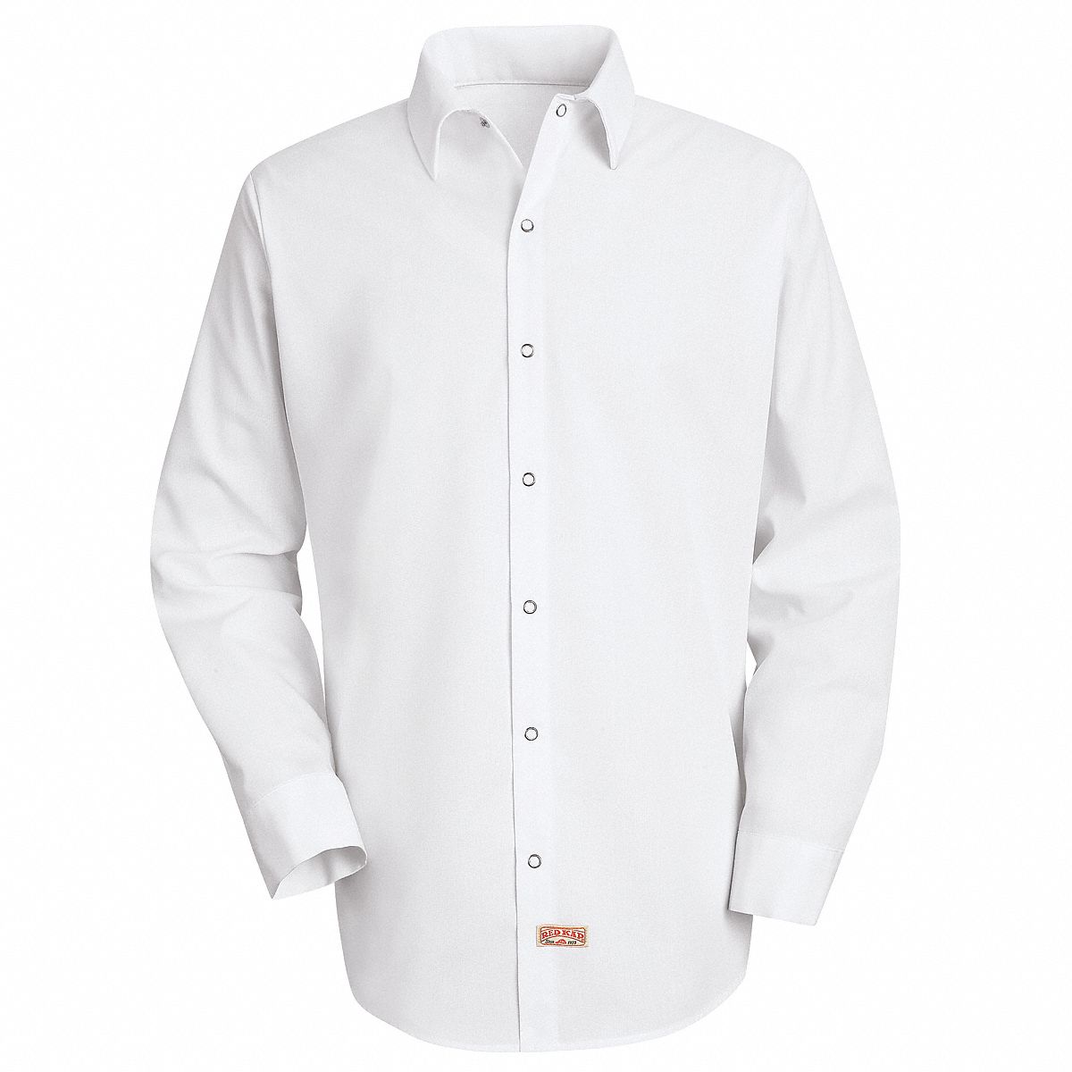 Long Sleeve Shirt: Men's, Long Sleeve, Regular, 14 1/2 in Neck Size, 34 in Sleeve Lg, White