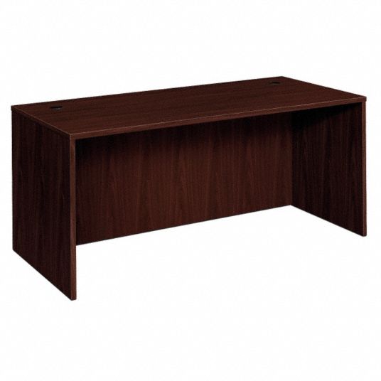 Office Desk Shell,66x29x30 In,Mahogany - Grainger