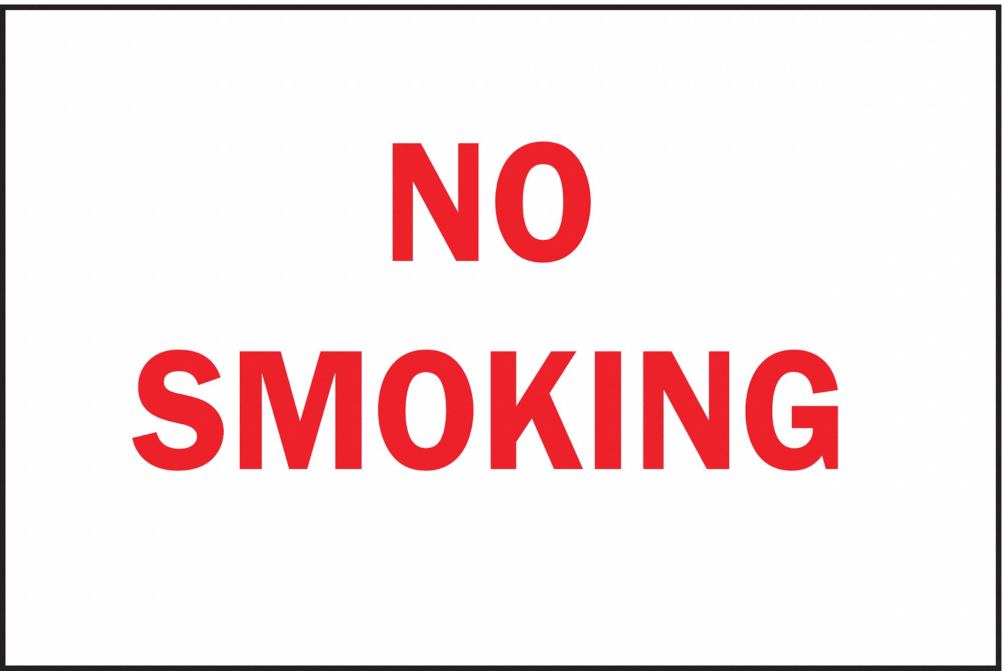 SIGN NO SMOKING N/H 10X14