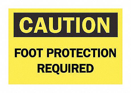 SIGNE PROTECTION DES PIEDS REQUISE
