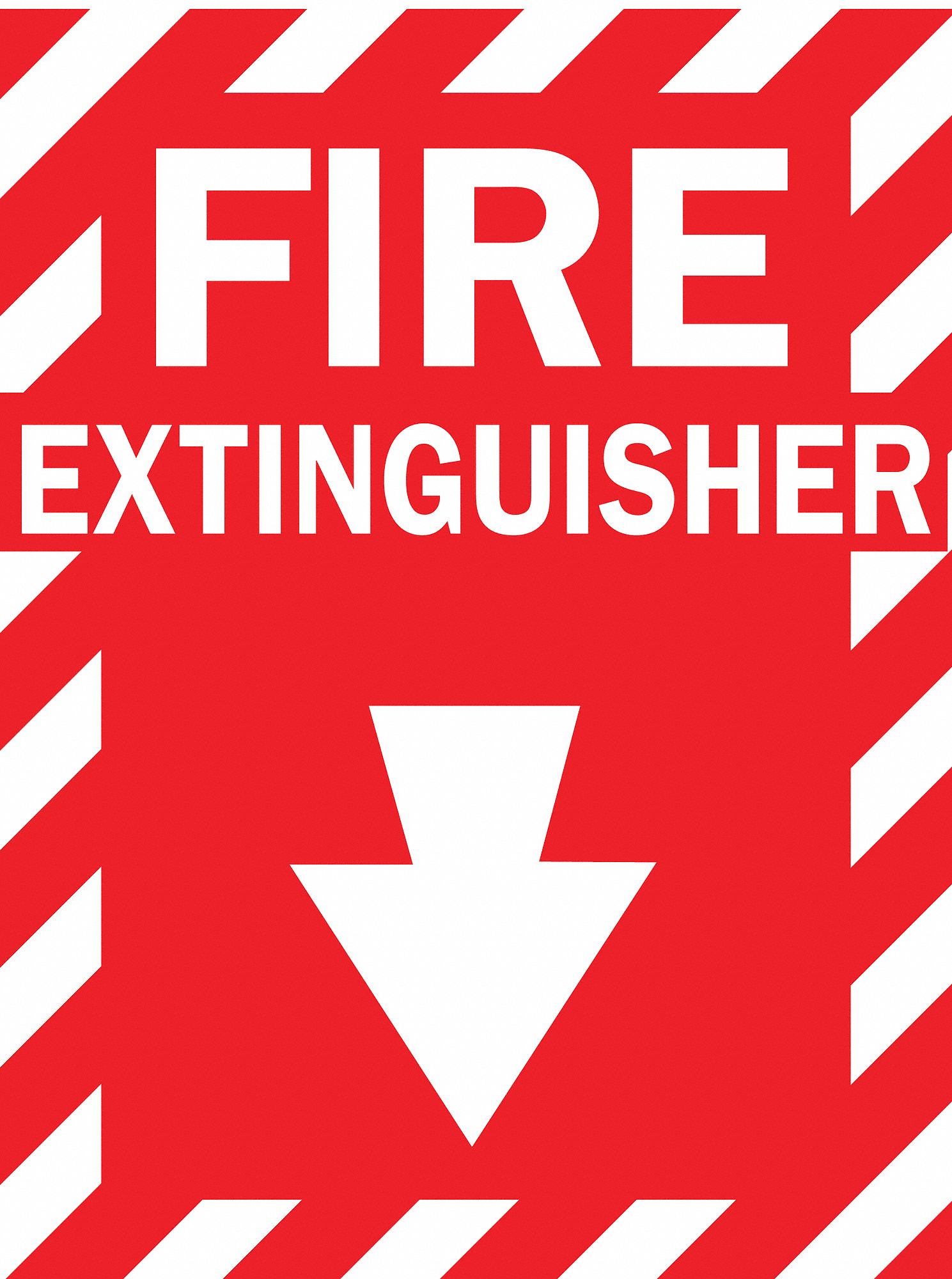 FIRE EXTGUISHER SIGN 14 X 10 POLY