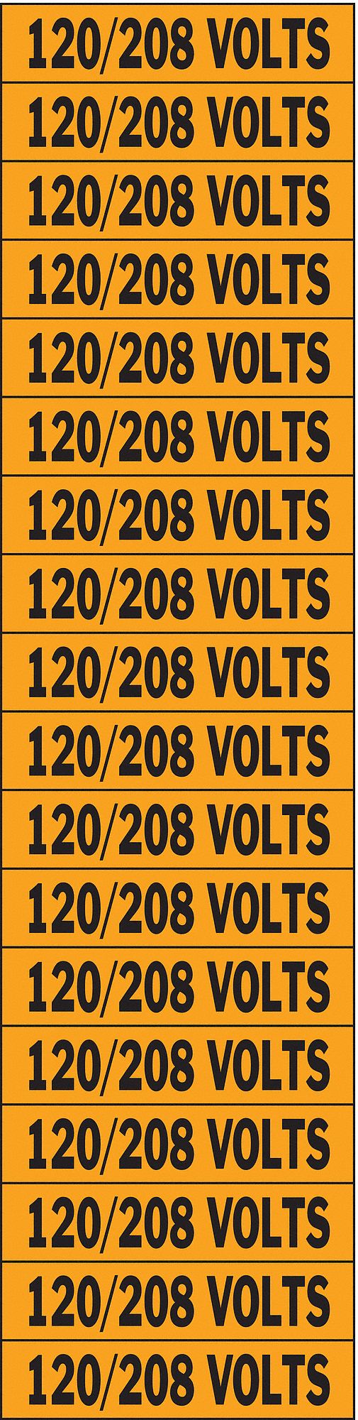 Brady Labels 1 8 Volts Conduit And Voltage Markers y Grainger Canada