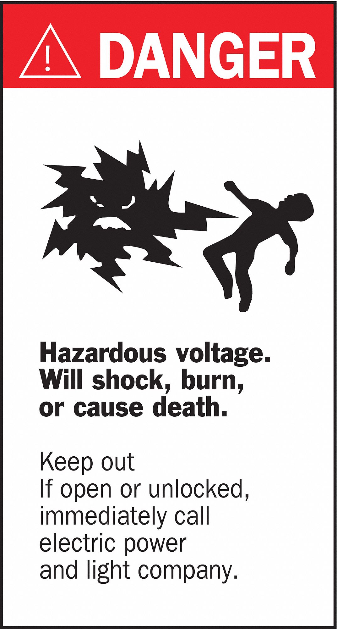 BRADY LABELS MR. OUCH DANGER - 31446 - BDY46347 | 46347