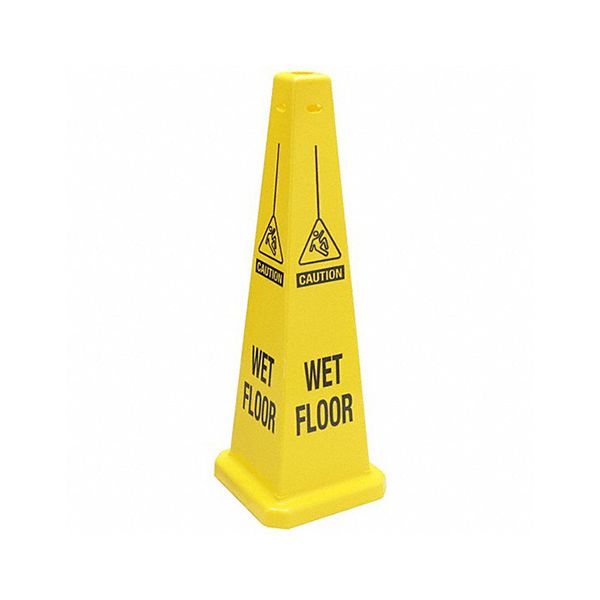 Brady Safety Cone: Plastic, 35 In Nominal Sign Size, Not 