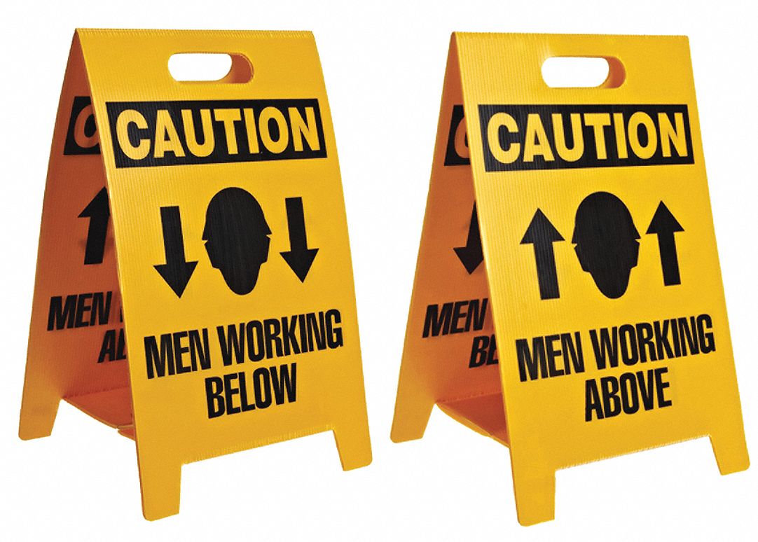 STAND MEN WORKING ABOVE/BELOW