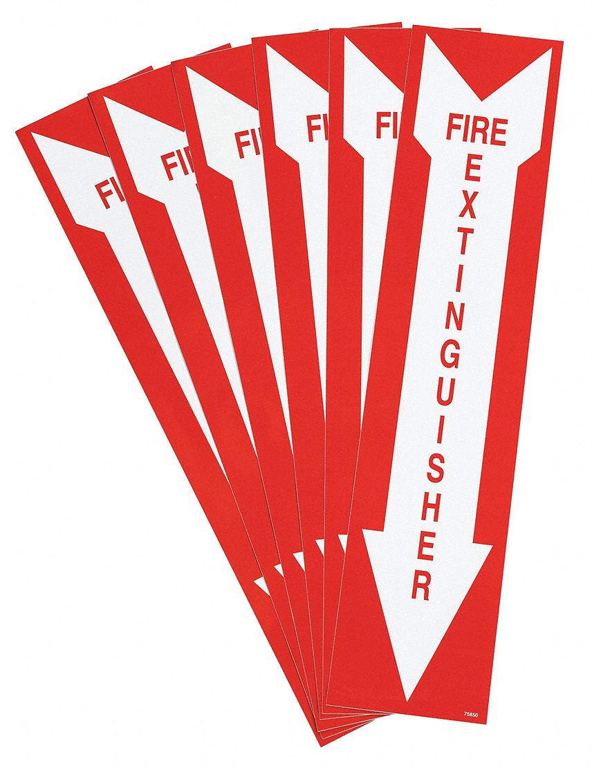 SIGNE SORTIE SECOURE 18X4 SS 6/PK