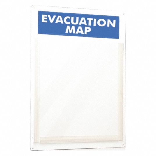 BRADY Evacuation Map Holder - 14Z542|45381 - Grainger