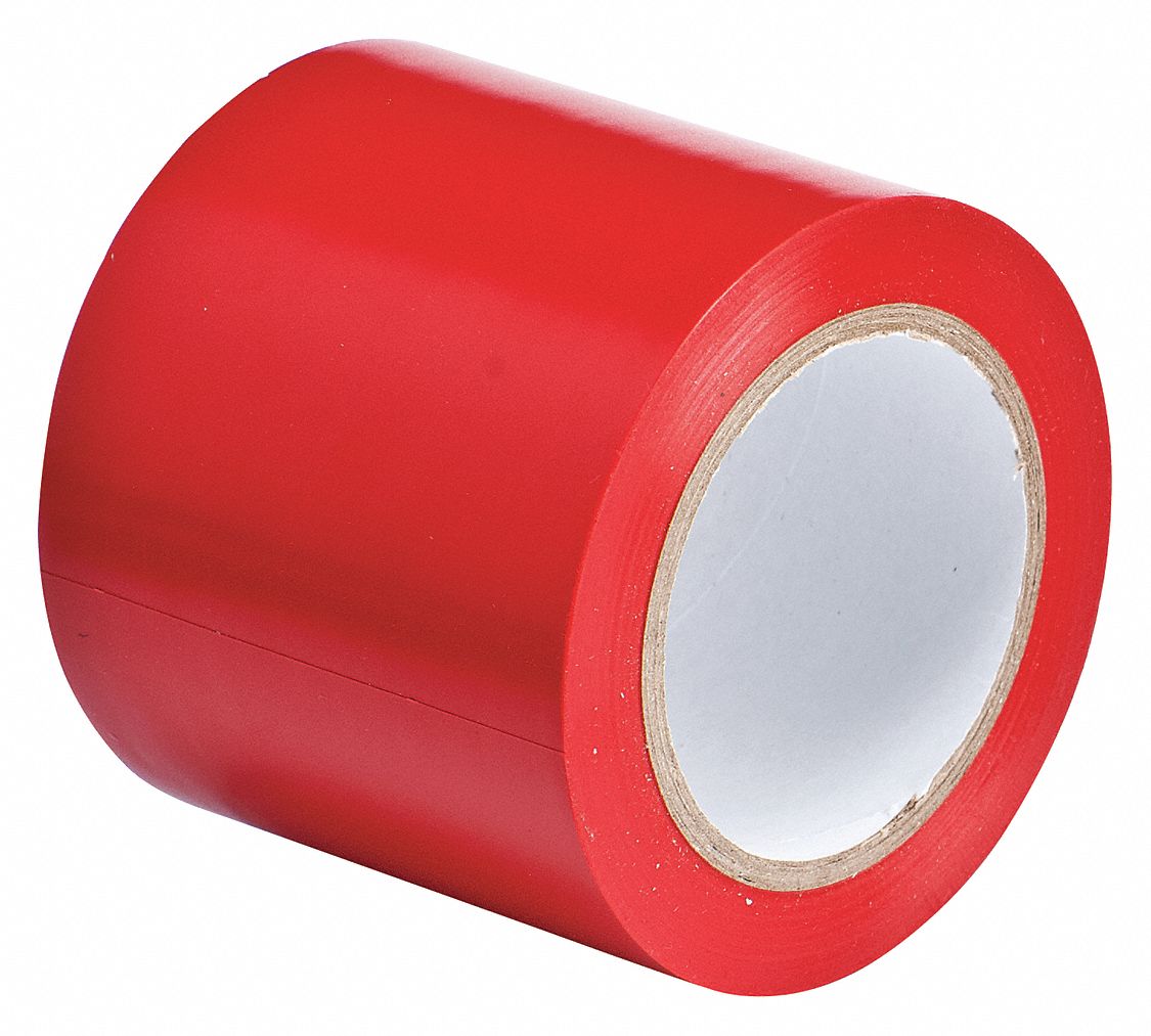 TAPE MASKING 4IN RED AISLE