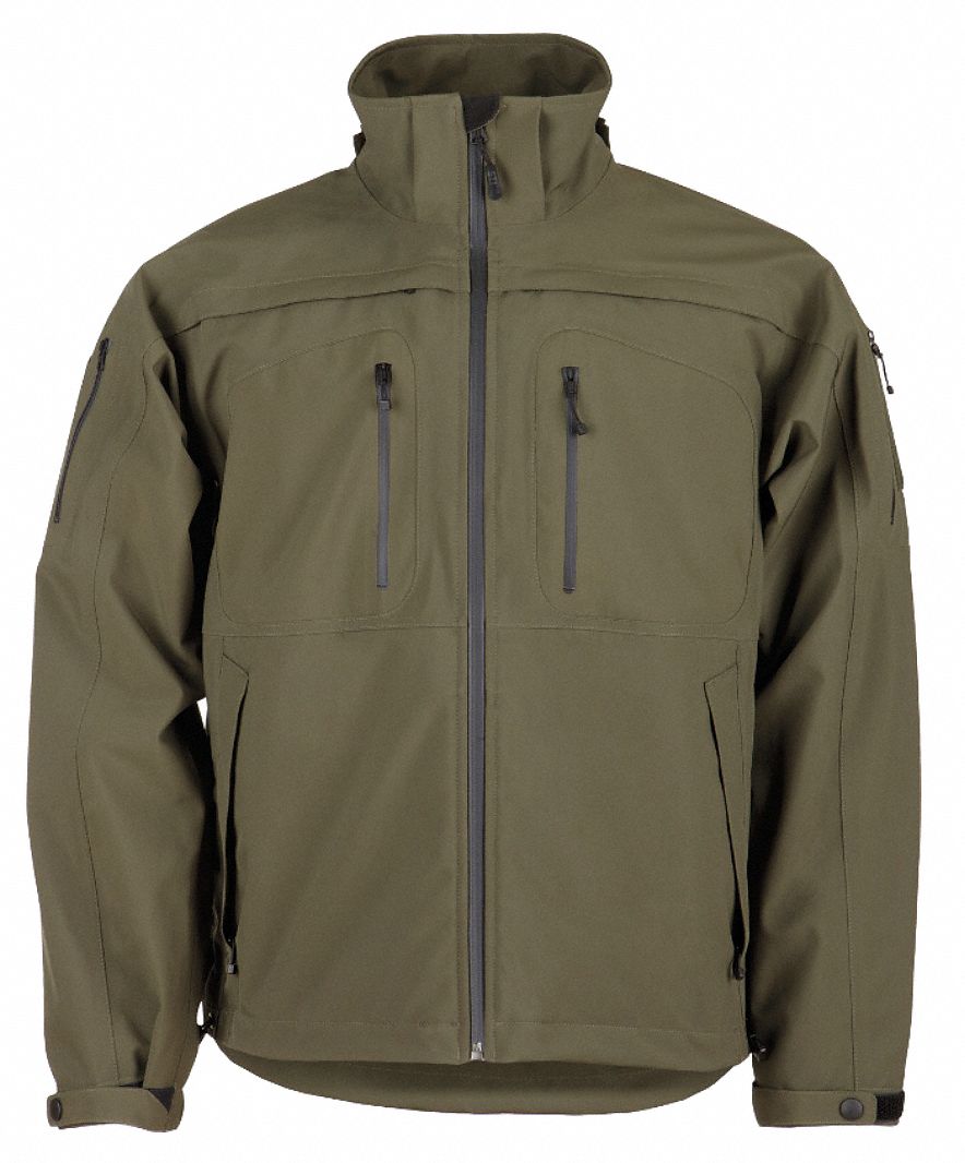 5.11 TACTICAL SABRE 2.0 Jacket: S, 34 in to 36 in Fits Chest Size, Moss