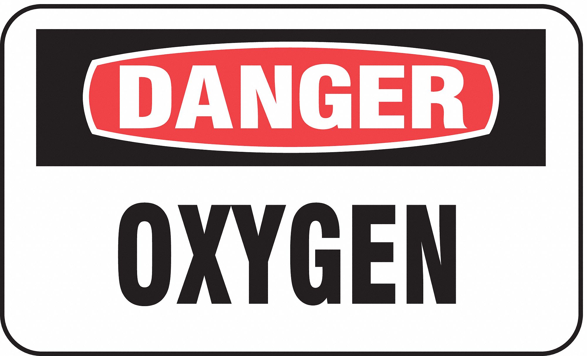 BRADY CYLINDER GAS LABELS OXYGEN - Safety, Facility and Grounds Signs ...