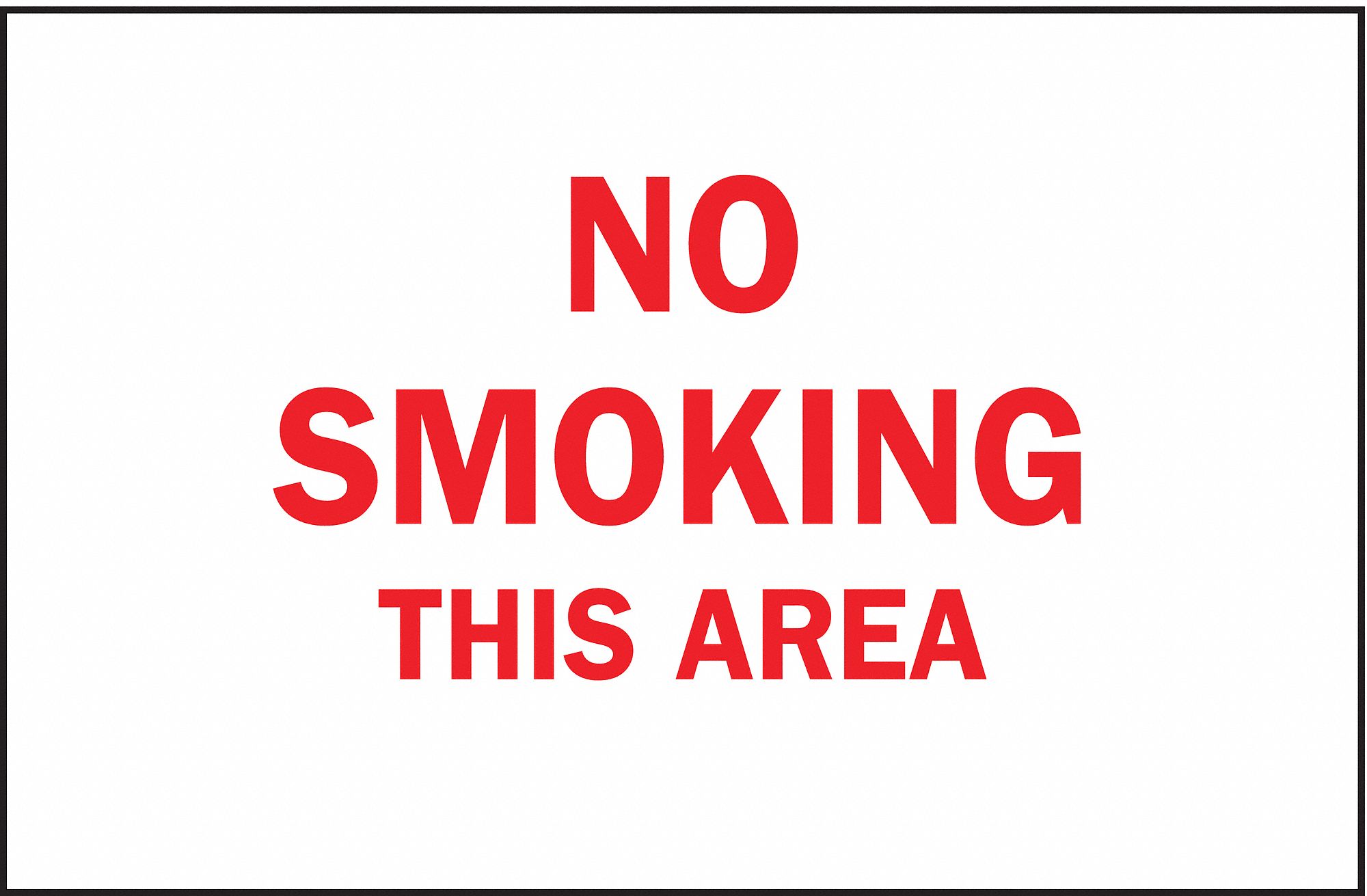 SIGN NO SMOKING N/H 10X14