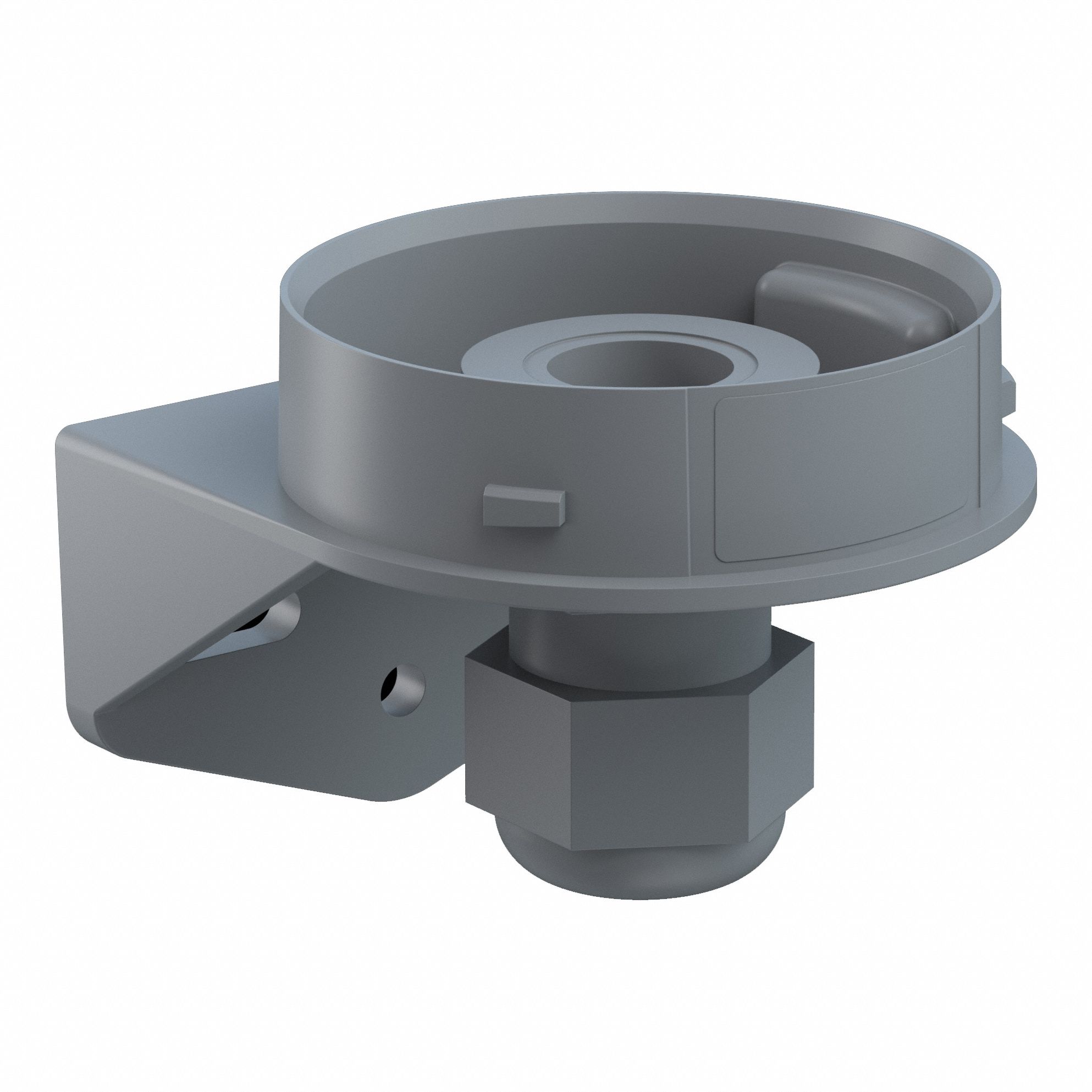 Mounting Bracket: EvoSIGNAL Series, Gray, 62 mm Overall Wd, 67 mm Overall Lg, 26070006
