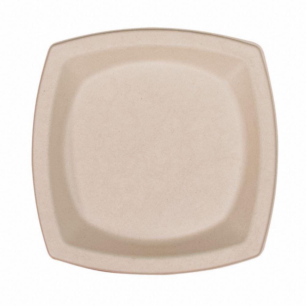 Disposable Plate: Brown,